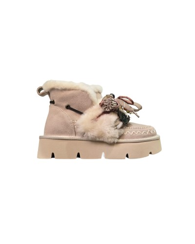 NAN-KU STIEFELETTE GFH-01BEIGE