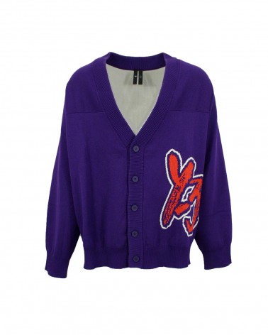 Y-3 CARDIGAN IA3111 PURPLE