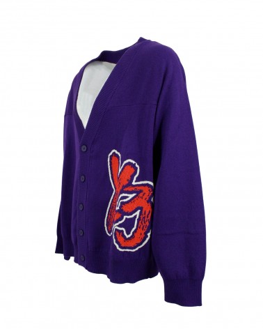 Y-3 CARDIGAN IA3111 PURPLE